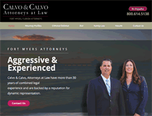 Tablet Screenshot of calvolaw.com